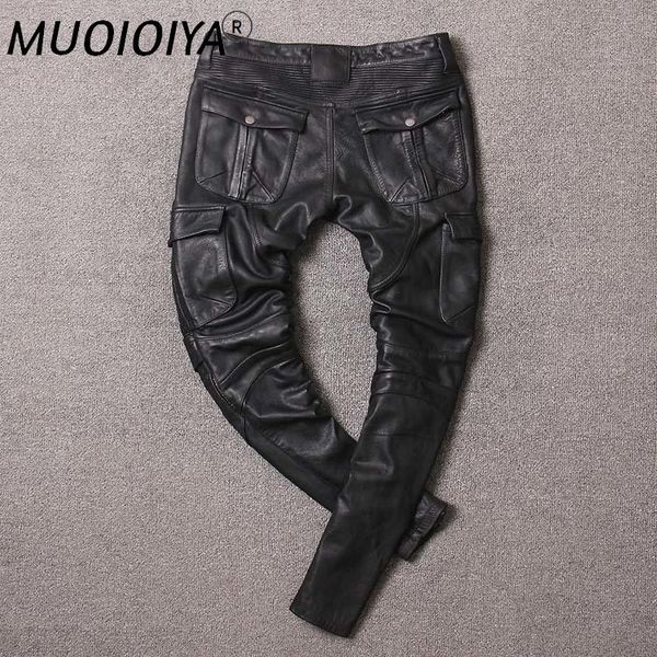 men's pants 2021 men vintage gray tooling multi-pocket cow leather motorcycle american retro old hunting trouser, Black
men's pants 2021 men vintage gray tooling multi-pocket cow leather motorcycle american retro old hunting trouser, Black