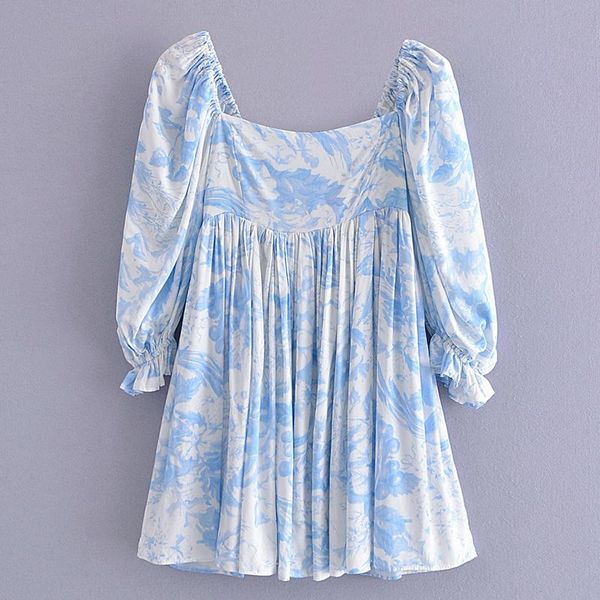 casual dresses yenkye fashion women vintage blue print mini dress square neck puff sleeve pleats autumn ladies short vestido, Black;gray
casual dresses yenkye fashion women vintage blue print mini dress square neck puff sleeve pleats autumn ladies short vestido, Black;gray