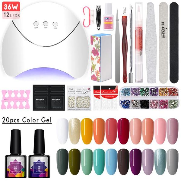 nail art kits gel polish set 20color varnish with uv led dryer lamp drill machine design manicure tools
nail art kits gel polish set 20color varnish with uv led dryer lamp drill machine design manicure tools
