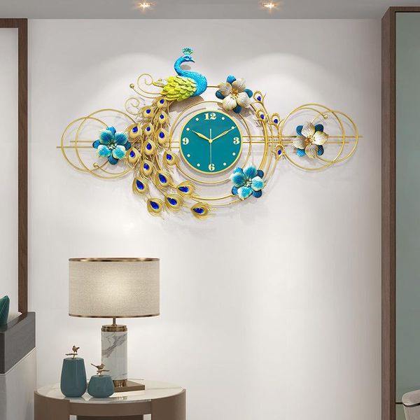 wall clocks peacock decoration clock creative trend living room sofa porch tv background 3d
wall clocks peacock decoration clock creative trend living room sofa porch tv background 3d