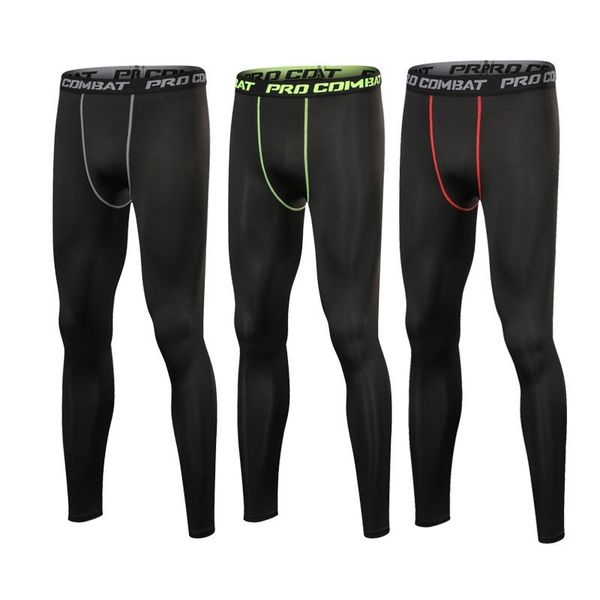 pro sports tights men's fitness basketball running training high elastic speed dry bottomed compression pants, Black
pro sports tights men's fitness basketball running training high elastic speed dry bottomed compression pants, Black