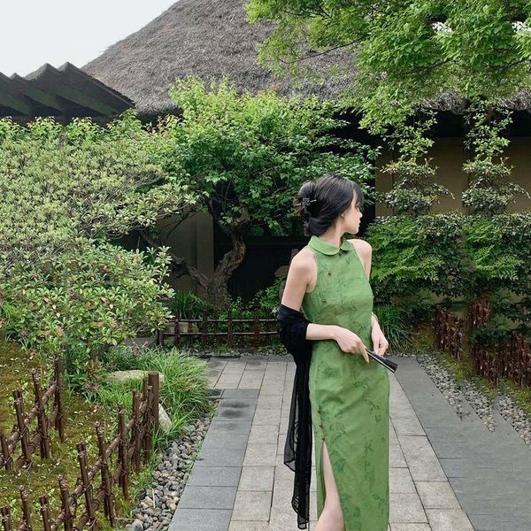 ethnic clothing 2021 summer cheongsam green color classical ethereal forest qipao elegant improved long/short female dress, Red
ethnic clothing 2021 summer cheongsam green color classical ethereal forest qipao elegant improved long/short female dress, Red