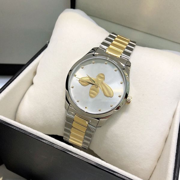 ultra thin women luxury watch 28mm stainless steel silver case quartz movement fashion classic bee patterns watches woman designer wristwatc, Slivery;golden
ultra thin women luxury watch 28mm stainless steel silver case quartz movement fashion classic bee patterns watches woman designer wristwatc, Slivery;golden