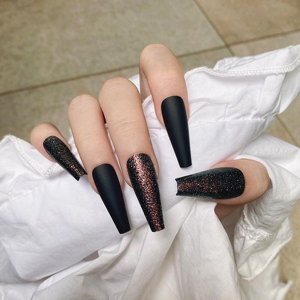 nail gel 24pcs black glitter patch glue type removable long paragraph fashion manicure save time false nails sk88, Red;pink
nail gel 24pcs black glitter patch glue type removable long paragraph fashion manicure save time false nails sk88, Red;pink