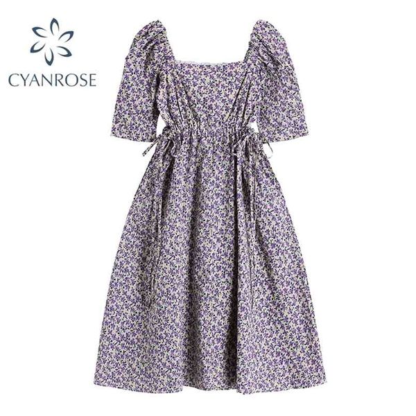 summer purple floral print dress women elegant stylish puff short sleeve dresses french sweet lace up hollow out frcoks 210515, Black;gray
summer purple floral print dress women elegant stylish puff short sleeve dresses french sweet lace up hollow out frcoks 210515, Black;gray