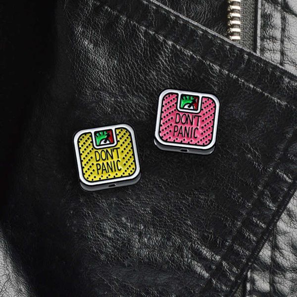 new don't panic weight scale overweight brooch badge jewelry, Gray
new don't panic weight scale overweight brooch badge jewelry, Gray