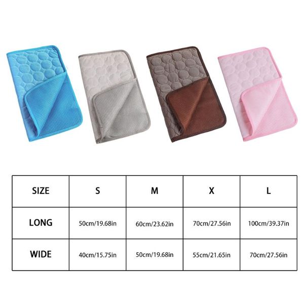 pet cooling pad chilly dog sleeping mat summer blanket silk cats sleep cushion supplies for puppy s/m/l/xl kennels & pens
pet cooling pad chilly dog sleeping mat summer blanket silk cats sleep cushion supplies for puppy s/m/l/xl kennels & pens