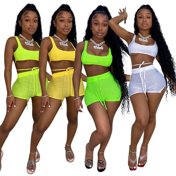 women's tracksuits women's two piece sportswear boyfriend style multicolor honeycomb mesh vest club clothing 2021 summer shorts set, Gray
women's tracksuits women's two piece sportswear boyfriend style multicolor honeycomb mesh vest club clothing 2021 summer shorts set, Gray