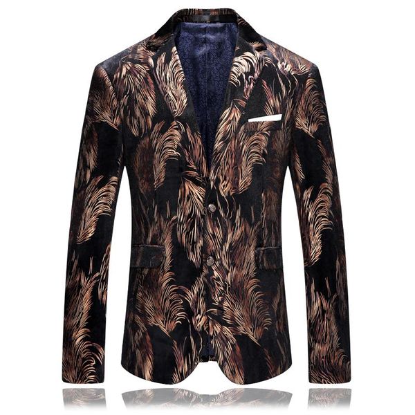 men's single breasted italian style printed velveteen casual blazer men blazers suit jacket size m-4xl suits &, White;black
men's single breasted italian style printed velveteen casual blazer men blazers suit jacket size m-4xl suits &, White;black