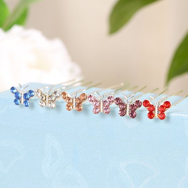 bridal butterfly u-shaped collet lady fashion hairpin water drill fork needle, Golden;silver
bridal butterfly u-shaped collet lady fashion hairpin water drill fork needle, Golden;silver