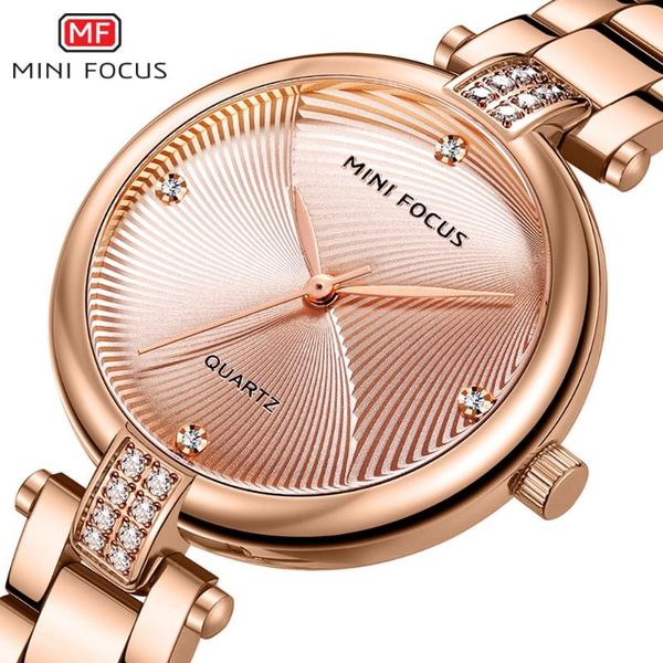 wristwatches minifocus elegant women watches quartz clock rose golden steel strap crystal decoration simple business watch, Slivery;brown
wristwatches minifocus elegant women watches quartz clock rose golden steel strap crystal decoration simple business watch, Slivery;brown
