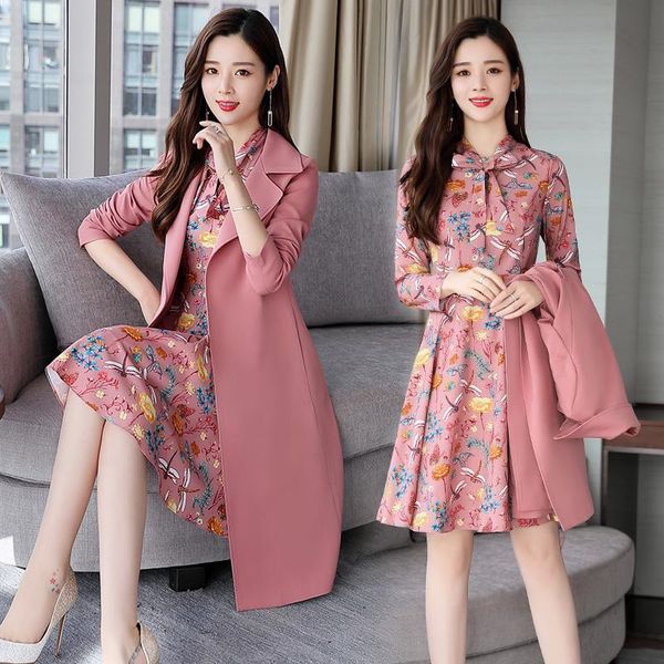 work dresses women business dress for office womens suits arrival spring fashion floral with long blazer coat, White;black
work dresses women business dress for office womens suits arrival spring fashion floral with long blazer coat, White;black
