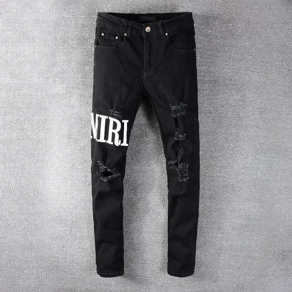 men's jeans casual streetwear black slim fit men 2021 autumn masculina letter pants trendy dance club skinny toursers, Blue
men's jeans casual streetwear black slim fit men 2021 autumn masculina letter pants trendy dance club skinny toursers, Blue