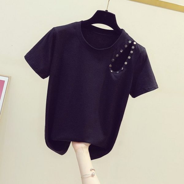 t shirt white tee women summer korean style metal rivet hole hollow short sleeve round collar t-shirt women's all-match shirt
t shirt white tee women summer korean style metal rivet hole hollow short sleeve round collar t-shirt women's all-match shirt