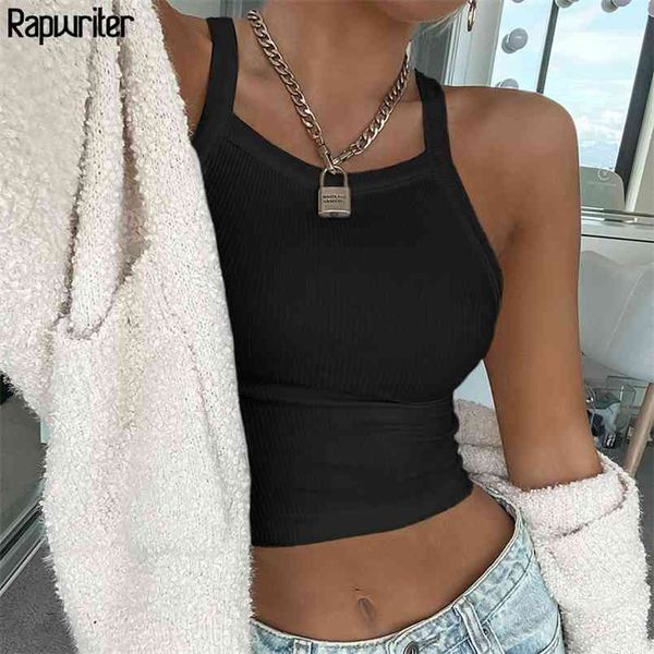 casaul knitted strap tank women backless sleeveless female summer basic black wrap crop white 210510
casaul knitted strap tank women backless sleeveless female summer basic black wrap crop white 210510