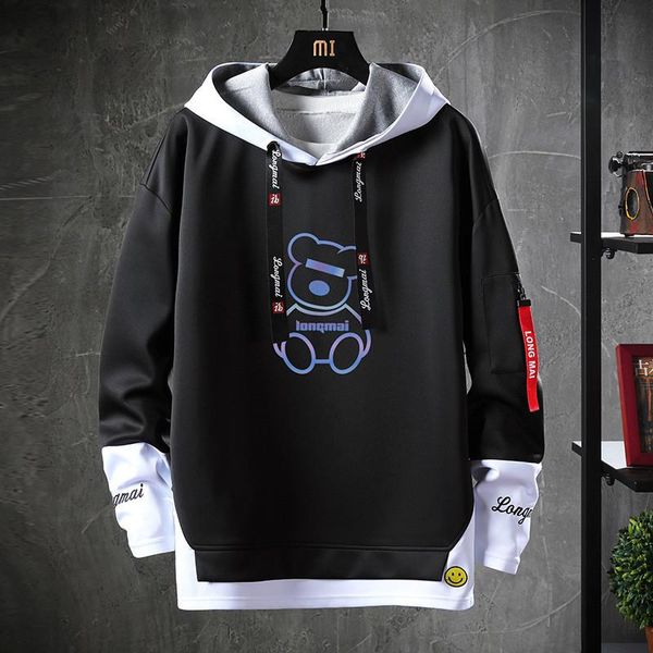 men's hoodies & sweatshirts erenejian fashion printed with hood loose fit pullover hoody sportswear plus size m-4xl, Black
men's hoodies & sweatshirts erenejian fashion printed with hood loose fit pullover hoody sportswear plus size m-4xl, Black