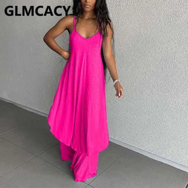 summer two piece casual solid suits spaghetti strap loose dress & wide leg pants set 210702, White
summer two piece casual solid suits spaghetti strap loose dress & wide leg pants set 210702, White