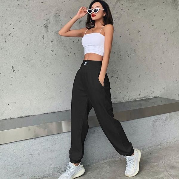 women's pants & capris autumn sports high waist baggy bloomers elegant comfortable trousers harajuku vintage black thick 2021, Black;white
women's pants & capris autumn sports high waist baggy bloomers elegant comfortable trousers harajuku vintage black thick 2021, Black;white