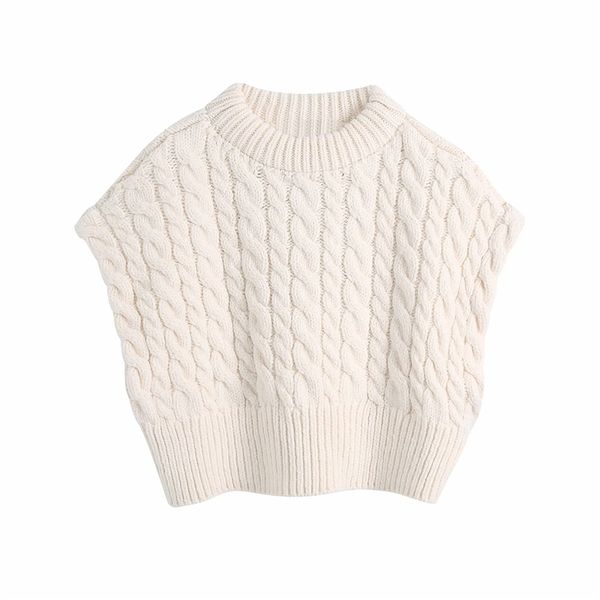 elegant women twist sweaters vests fashion ladies loose knitted tanks streetwear female chic solid o-neck pullovers 210427, Black;white
elegant women twist sweaters vests fashion ladies loose knitted tanks streetwear female chic solid o-neck pullovers 210427, Black;white