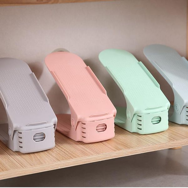 10pcs plastic adjustable shoe racks storage organizer double layer space saving rack holder for men or ladies shoes clothing & wardrobe
10pcs plastic adjustable shoe racks storage organizer double layer space saving rack holder for men or ladies shoes clothing & wardrobe