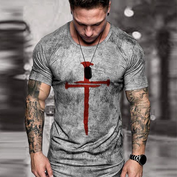 men's t-shirts fashion cross 3d printed t-shirt for men summer leisure vent sports breathable short sleeve casual fitness tees, White;black
men's t-shirts fashion cross 3d printed t-shirt for men summer leisure vent sports breathable short sleeve casual fitness tees, White;black