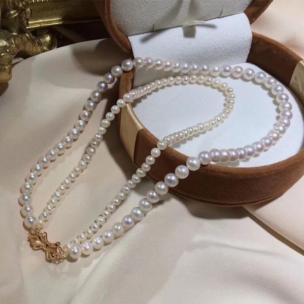 double-deck necklace with natural freshwater akoya pearl,two alternative design women for wedding decoration,gift facor chains, Silver
double-deck necklace with natural freshwater akoya pearl,two alternative design women for wedding decoration,gift facor chains, Silver
