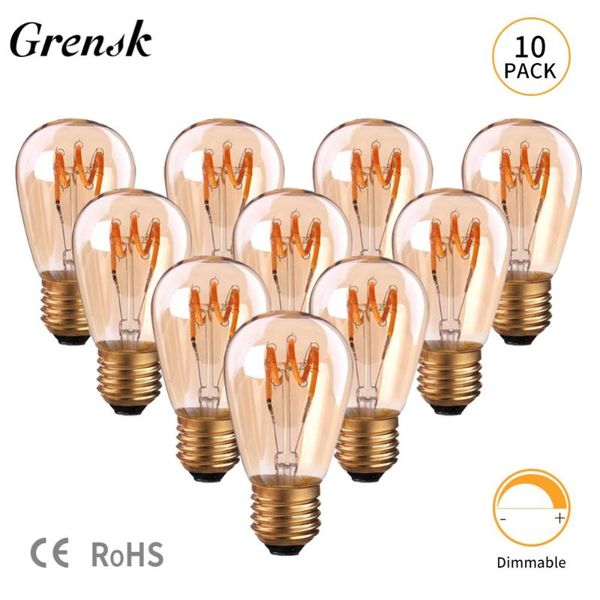 bulbs grensk s14 vintage light led spiral globe glass e27 amber dimmable 2200k decorative 30w equivalent lamp ampoule
bulbs grensk s14 vintage light led spiral globe glass e27 amber dimmable 2200k decorative 30w equivalent lamp ampoule