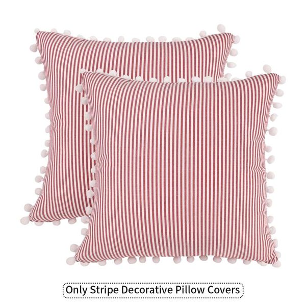 pillow case 2pcs 18x18inch home cushion protector with balls washable bedroom office woven stripe decorative covers modern simple
pillow case 2pcs 18x18inch home cushion protector with balls washable bedroom office woven stripe decorative covers modern simple