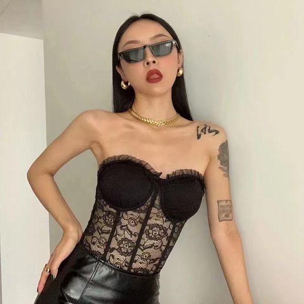 hoodie patchwork lace bodysuit for women strapless sleeveless high waist slim jumpsuits female fashion stylish, Black
hoodie patchwork lace bodysuit for women strapless sleeveless high waist slim jumpsuits female fashion stylish, Black