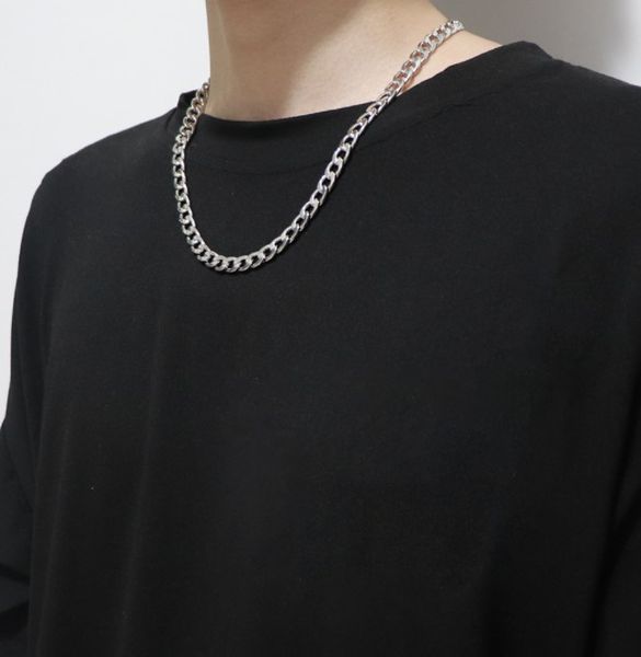 european and american tide brand simple chains nk titanium couple hiphop necklace hip hop jewelry stainless steel chain flat link, Silver
european and american tide brand simple chains nk titanium couple hiphop necklace hip hop jewelry stainless steel chain flat link, Silver