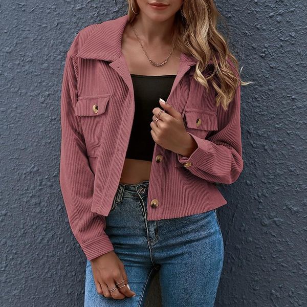 women's jackets vintage corduroy cropped and coats women long sleeve pocket turn-down collar button stitch-open office lady casual, Black;brown
women's jackets vintage corduroy cropped and coats women long sleeve pocket turn-down collar button stitch-open office lady casual, Black;brown