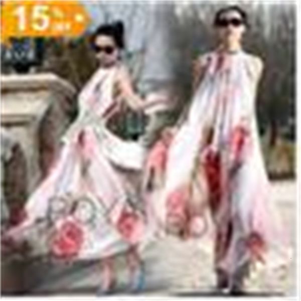 casual dresses fashion women summer sleeveless maxi long chiffon bohemian printed evening party beach skirt ruffled y632, Black;gray
casual dresses fashion women summer sleeveless maxi long chiffon bohemian printed evening party beach skirt ruffled y632, Black;gray