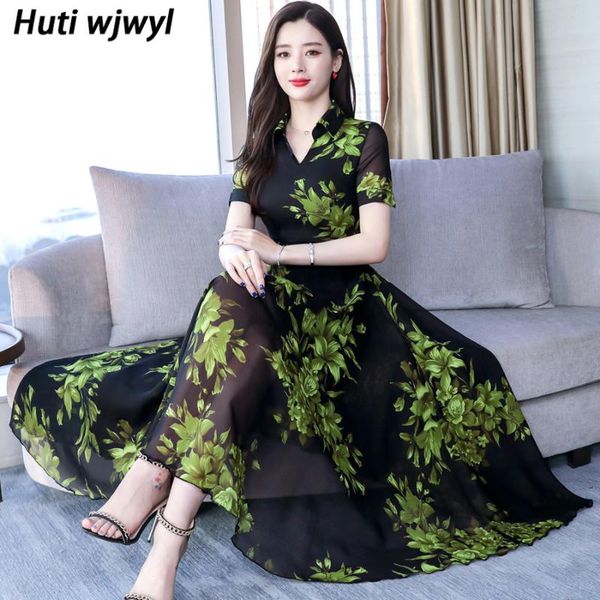 casual dresses 2021 summer vintage 4xl plus size midi dress fashion boho green printed chiffon v-neck maxi elegant women bodycon vestido, Black;gray
casual dresses 2021 summer vintage 4xl plus size midi dress fashion boho green printed chiffon v-neck maxi elegant women bodycon vestido, Black;gray