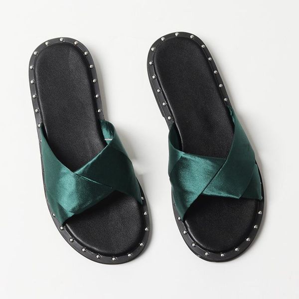 slippers butterfly-knot metal decoration women summer open toe outside flat slides leisure shoes, Black
slippers butterfly-knot metal decoration women summer open toe outside flat slides leisure shoes, Black
