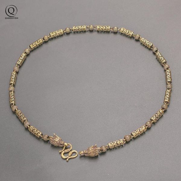 chains retro brass hollow propitious clouds pattern dragon head chain necklace vintage punk men hip-hop gothic style gift, Silver
chains retro brass hollow propitious clouds pattern dragon head chain necklace vintage punk men hip-hop gothic style gift, Silver