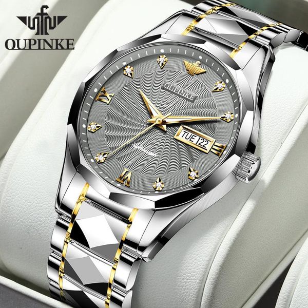 wristwatches oupinke men's mechanical watches sapphire glass luxury automatic wrist watch stainless steel waterproof fashion gifts 3169, Slivery;brown
wristwatches oupinke men's mechanical watches sapphire glass luxury automatic wrist watch stainless steel waterproof fashion gifts 3169, Slivery;brown