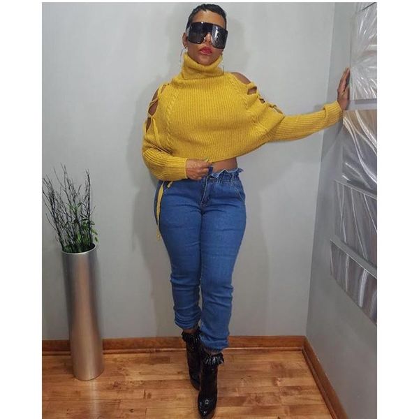 women's sweaters women cold shoulder crop sweater 2021 long sleeve yellow knitted turtleneck jumper pullover top, White;black
women's sweaters women cold shoulder crop sweater 2021 long sleeve yellow knitted turtleneck jumper pullover top, White;black