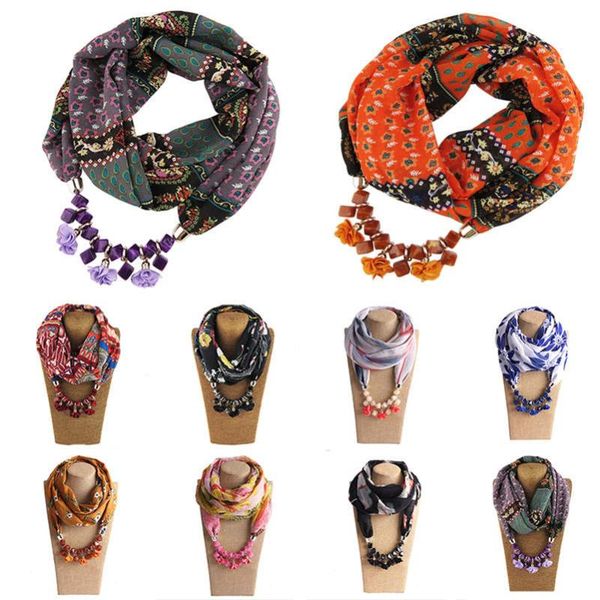 scarves women beads pendant necklace scarf muslim chiffon print wrap headscarf, Blue;gray
scarves women beads pendant necklace scarf muslim chiffon print wrap headscarf, Blue;gray