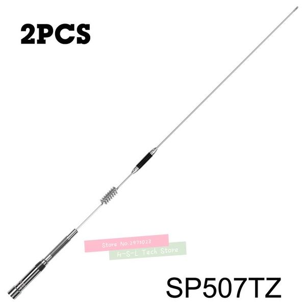 walkie talkie 2pcs two-segment car radio antenna high-gain 144/430mhz ham amateur mobile