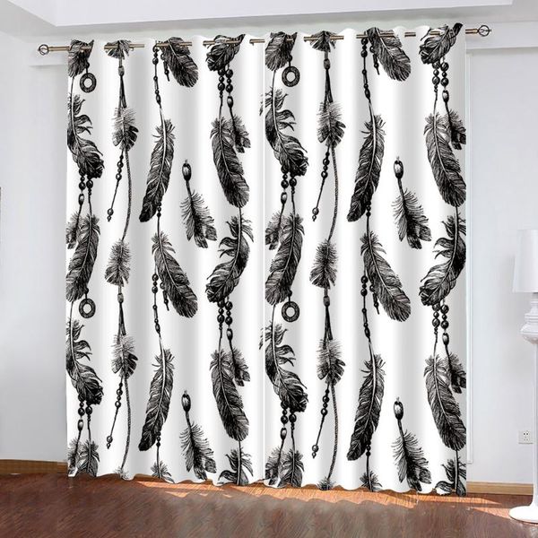 curtain & drapes 3d printing personality retro feather pattern bedroom living room shade custom set with hook accessories
curtain & drapes 3d printing personality retro feather pattern bedroom living room shade custom set with hook accessories