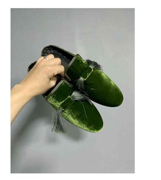 slippers arrival tassel shoes for men green solid fringe fashion velvet casual mules xwh5, Black
slippers arrival tassel shoes for men green solid fringe fashion velvet casual mules xwh5, Black