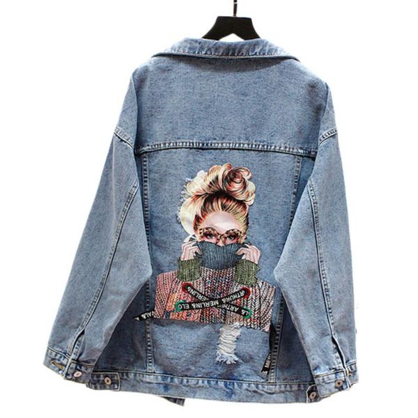 women's jackets 2021 autumn chic printing loose coat women cowboy jacket bechaqueta mujer plus size riverdale streetwear yocalor, Black;brown
women's jackets 2021 autumn chic printing loose coat women cowboy jacket bechaqueta mujer plus size riverdale streetwear yocalor, Black;brown