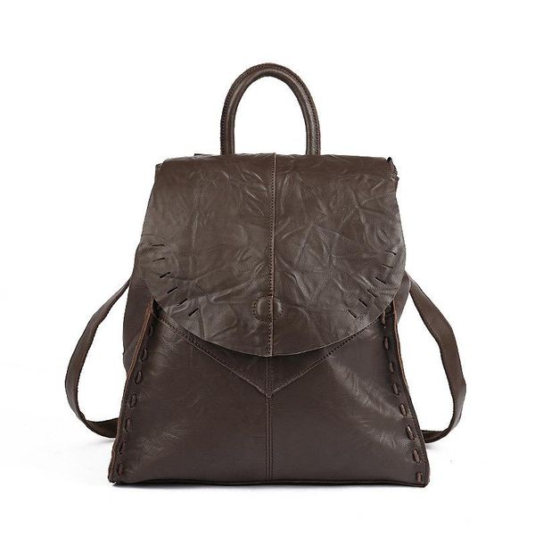 backpack vintage cowhide leather women shoulder bag large capacity travel bags feather printed solid color ladies luxury handbag
backpack vintage cowhide leather women shoulder bag large capacity travel bags feather printed solid color ladies luxury handbag
