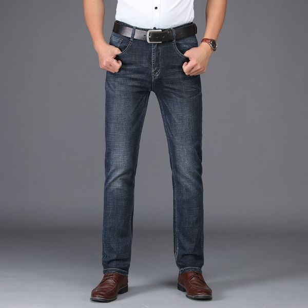 smart casual mens jeans fashion straight clothing elasticity loose men's denim pants long trousers man kg-31, Blue
smart casual mens jeans fashion straight clothing elasticity loose men's denim pants long trousers man kg-31, Blue