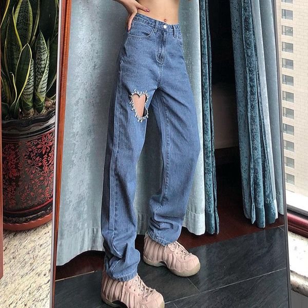 women's pants & capris blue female mom jeans high waist womenheart hole diamond denim trousers straight leg baggy ripped streetwear 202, Black;white
women's pants & capris blue female mom jeans high waist womenheart hole diamond denim trousers straight leg baggy ripped streetwear 202, Black;white