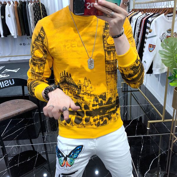 hoodies 2021 new european light luxury fashion trend printing sweater men's autumn and winter round neck slim long-sleeved t-shirt, Black
hoodies 2021 new european light luxury fashion trend printing sweater men's autumn and winter round neck slim long-sleeved t-shirt, Black