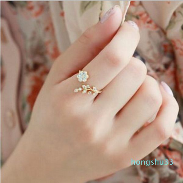 korean fashion temperament diamond twisted leaves ruyi flower opening ring index finger ring female., Silver
korean fashion temperament diamond twisted leaves ruyi flower opening ring index finger ring female., Silver