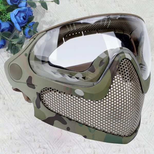 dual mode combat mask outdoor game gear steel screen protective for man (camouflage) hats, Black;white
dual mode combat mask outdoor game gear steel screen protective for man (camouflage) hats, Black;white