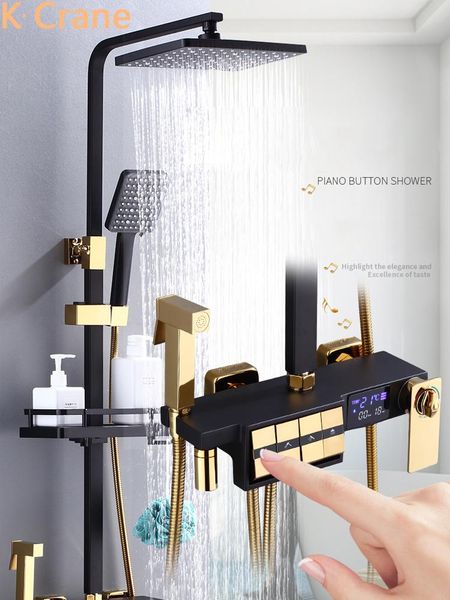 bathroom shower sets digital system cold thermostatic set wall mount square head spa rainshower faucet piano button grifo
bathroom shower sets digital system cold thermostatic set wall mount square head spa rainshower faucet piano button grifo