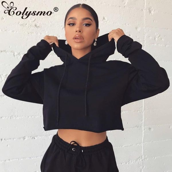 women's hoodies & sweatshirts colysmo white women solid color casual pullovers loose drawstring long sleeve short sweatshirt autumn 202, Black
women's hoodies & sweatshirts colysmo white women solid color casual pullovers loose drawstring long sleeve short sweatshirt autumn 202, Black